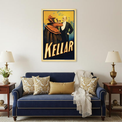 Kellar Having Drinks With The Devil Vintage Magic Unframed Print Wall Art HomeRoots