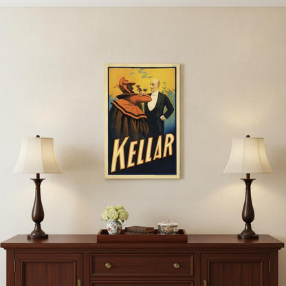 Kellar Having Drinks With The Devil Vintage Magic Unframed Print Wall Art HomeRoots