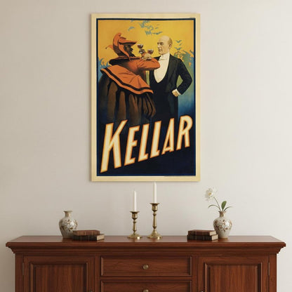 Kellar Having Drinks With The Devil Vintage Magic Unframed Print Wall Art HomeRoots