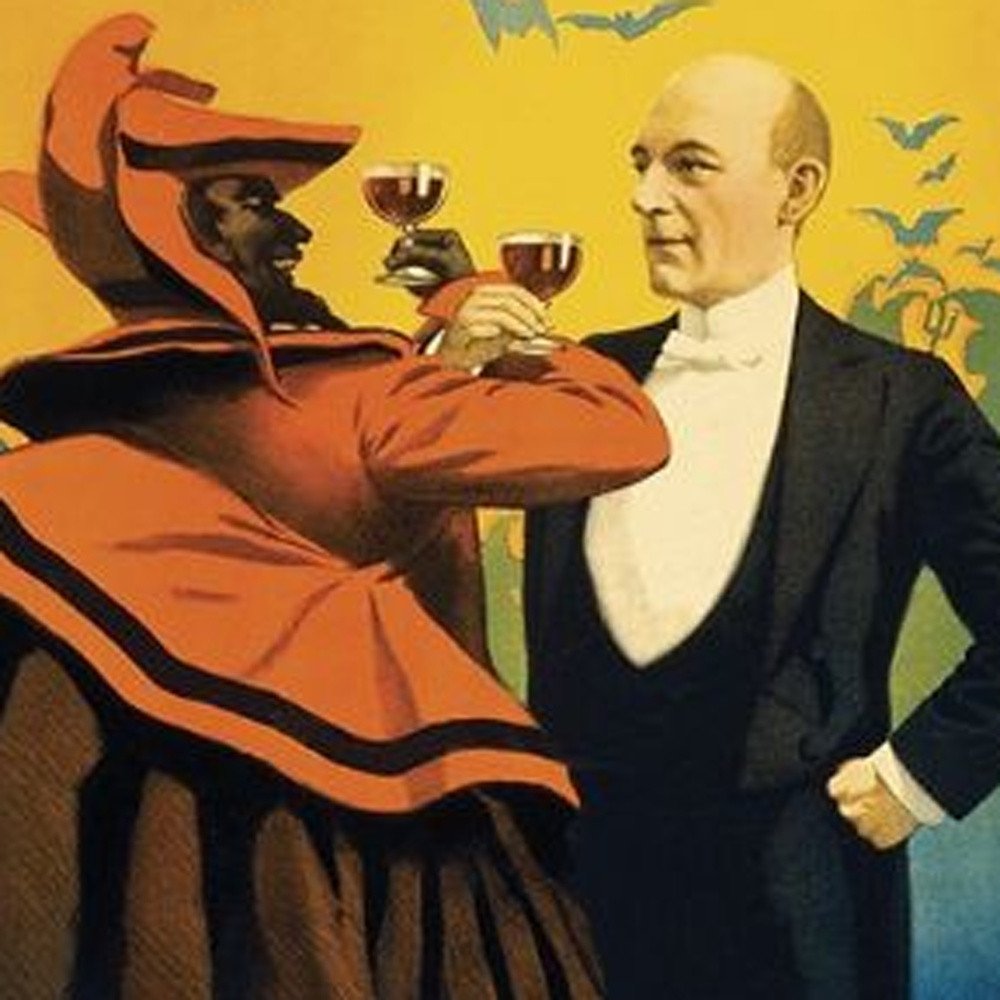 Kellar Having Drinks With The Devil Vintage Magic Unframed Print Wall Art — view 23
