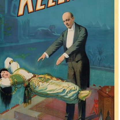 Kellar Levitation Vintage Magic Unframed Print Wall Art HomeRoots