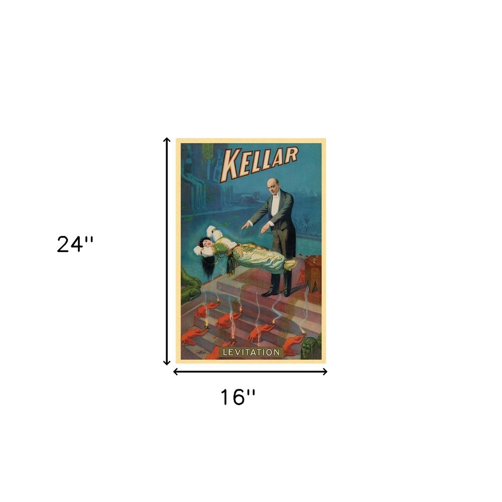 Kellar Levitation Vintage Magic Unframed Print Wall Art — view 19