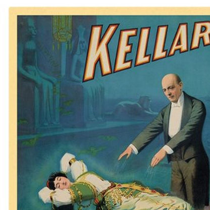 Kellar Levitation Vintage Magic Unframed Print Wall Art HomeRoots