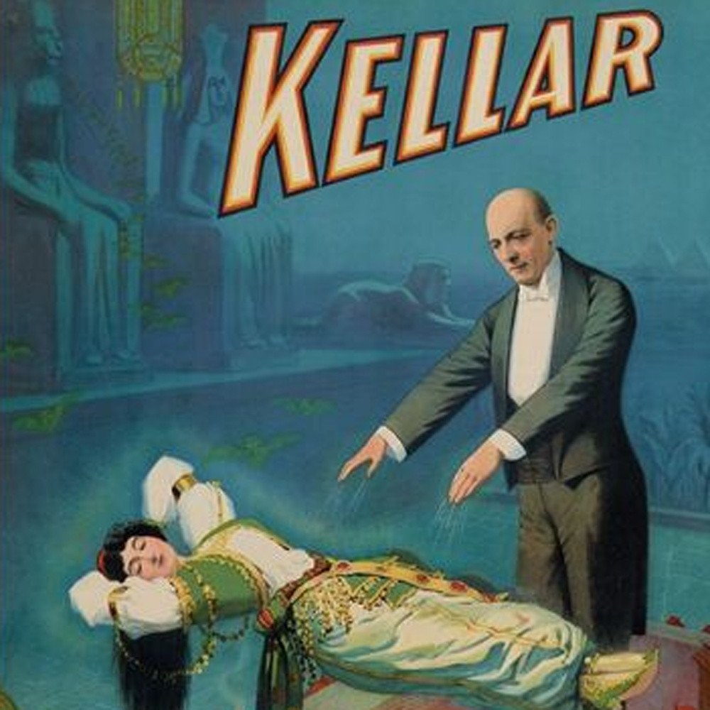 Kellar Levitation Vintage Magic Unframed Print Wall Art HomeRoots