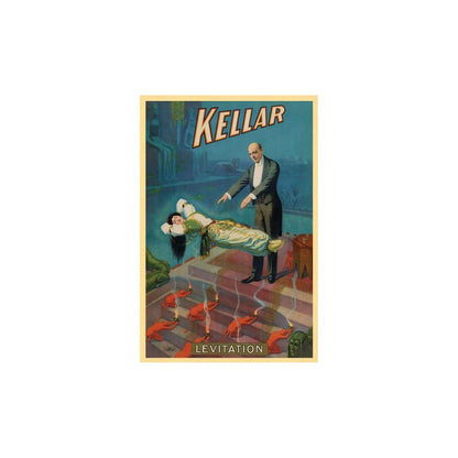 Kellar Levitation Vintage Magic Unframed Print Wall Art HomeRoots