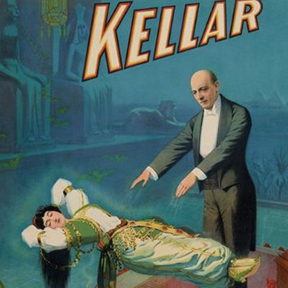 Kellar Levitation Vintage Magic Unframed Print Wall Art HomeRoots