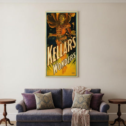 12" X 24" Keller's Wonders Vintage Magic Poster Wall Art