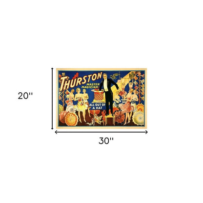 Thurston Out Of A Hat Vintage Magic Unframed Print Wall Art HomeRoots