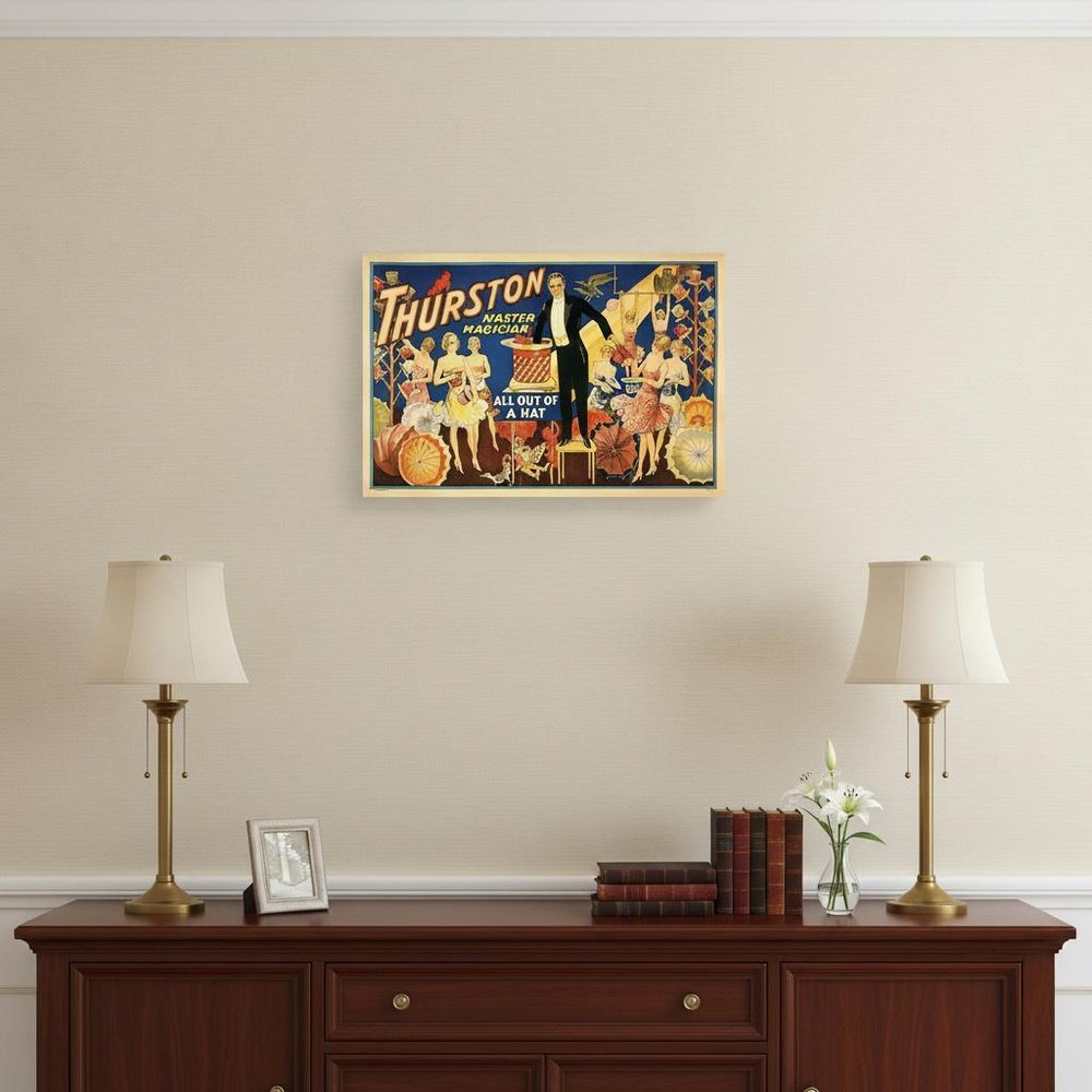Thurston Out Of A Hat Vintage Magic Unframed Print Wall Art HomeRoots