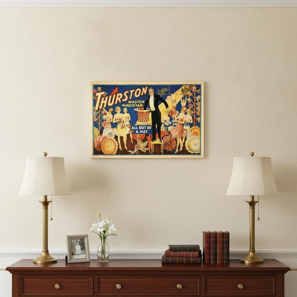 Thurston Out Of A Hat Vintage Magic Unframed Print Wall Art HomeRoots