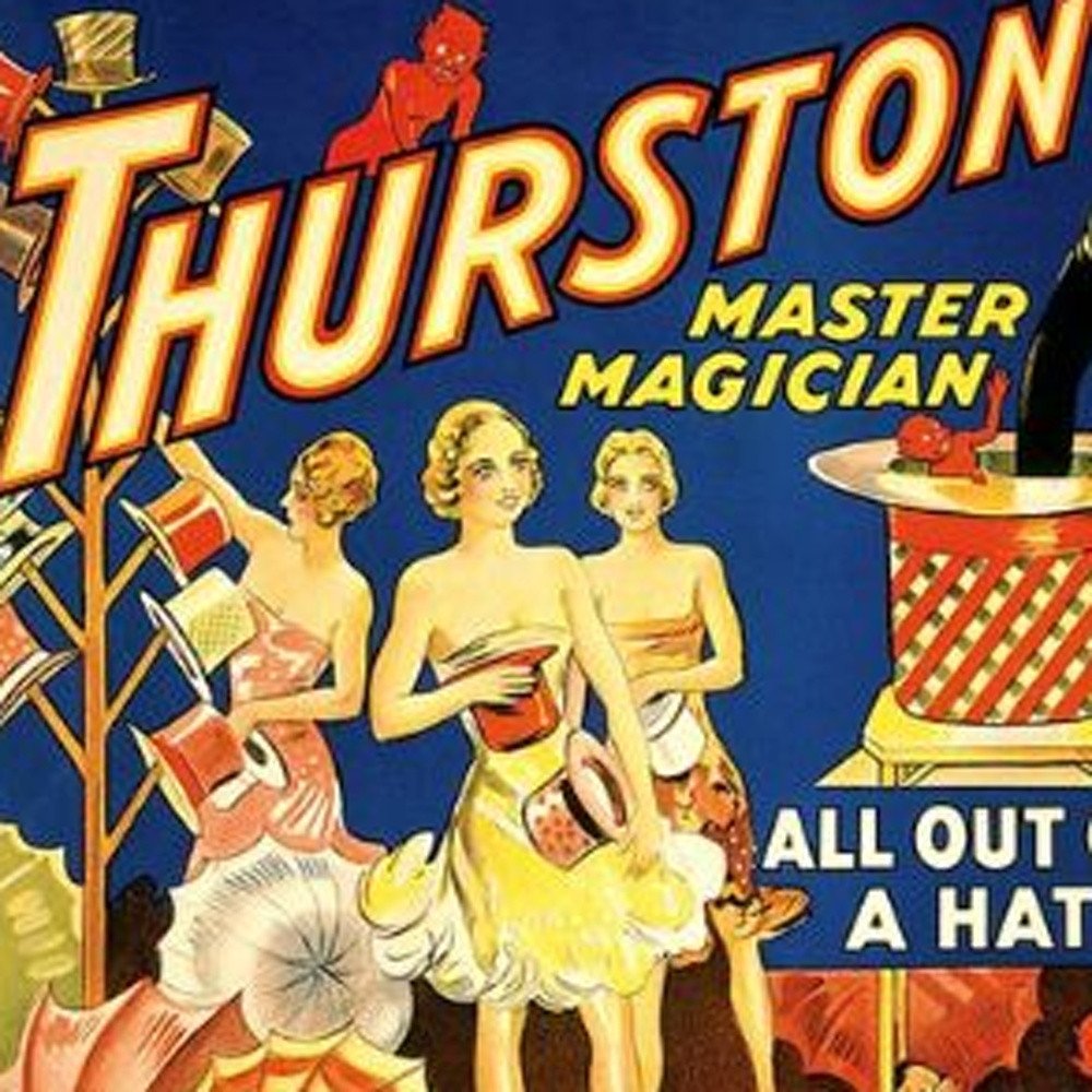 Thurston Out Of A Hat Vintage Magic Unframed Print Wall Art — view 27