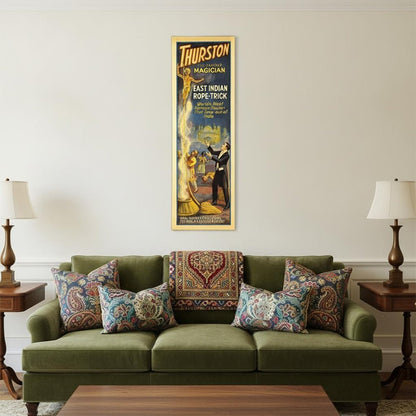 24" X 72" Thurston Rope Trick Vintage Magic Poster Wall Art HomeRoots