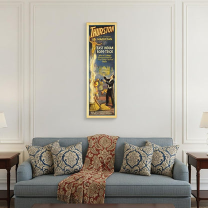 24" X 72" Thurston Rope Trick Vintage Magic Poster Wall Art HomeRoots