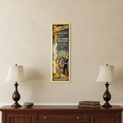 24" X 72" Thurston Rope Trick Vintage Magic Poster Wall Art HomeRoots