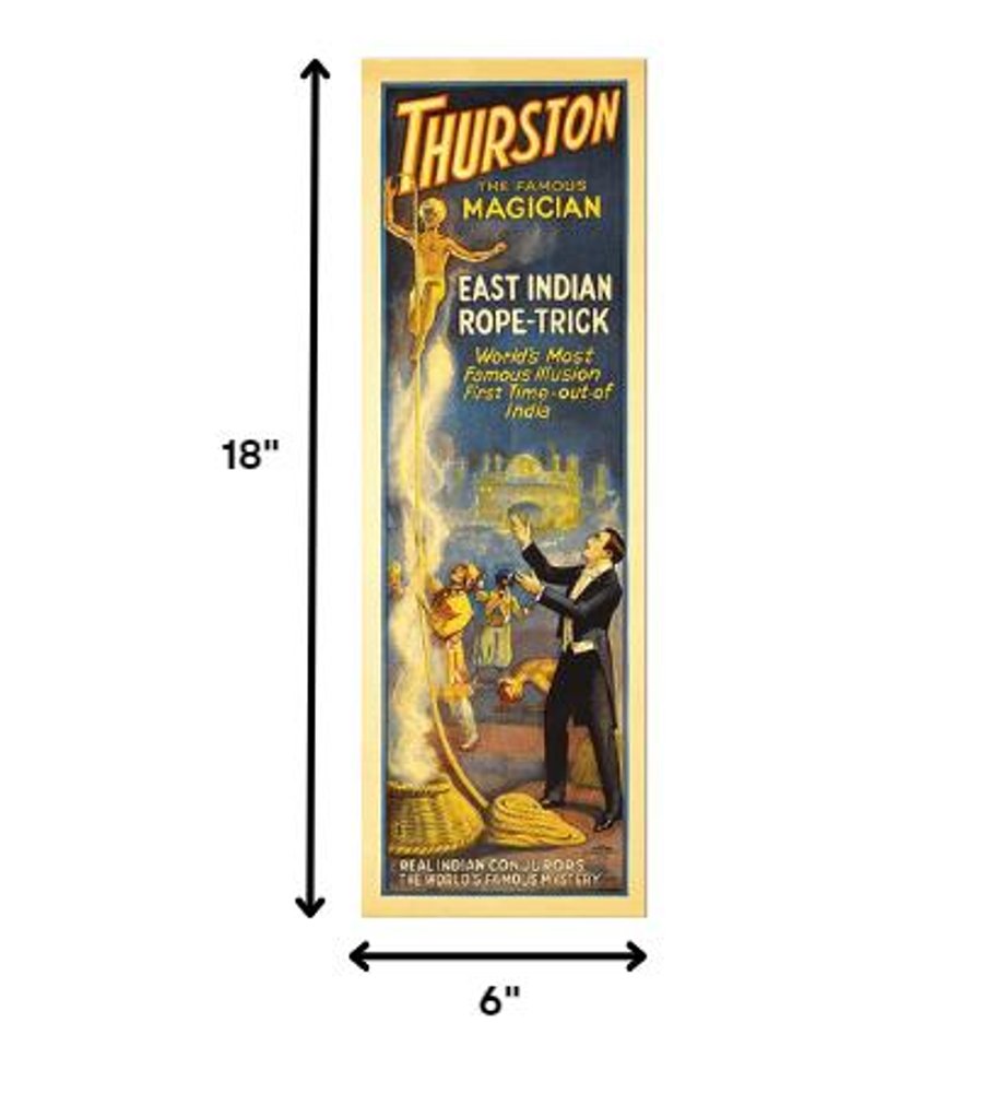 24" X 72" Thurston Rope Trick Vintage Magic Poster Wall Art — view 16