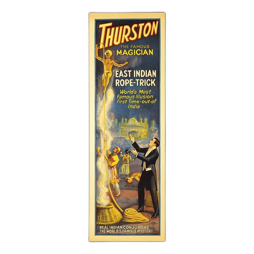 24" X 72" Thurston Rope Trick Vintage Magic Poster Wall Art HomeRoots