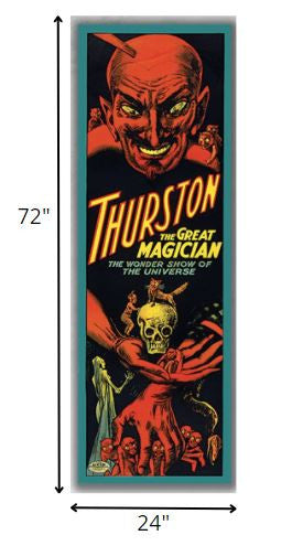 24" X 72" Thurston The Great Wonder Show Vintage Magic Poster Wall Art — view 6