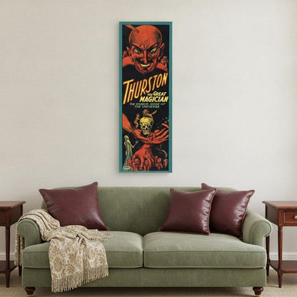 24" X 72" Thurston The Great Wonder Show Vintage Magic Poster Wall Art HomeRoots