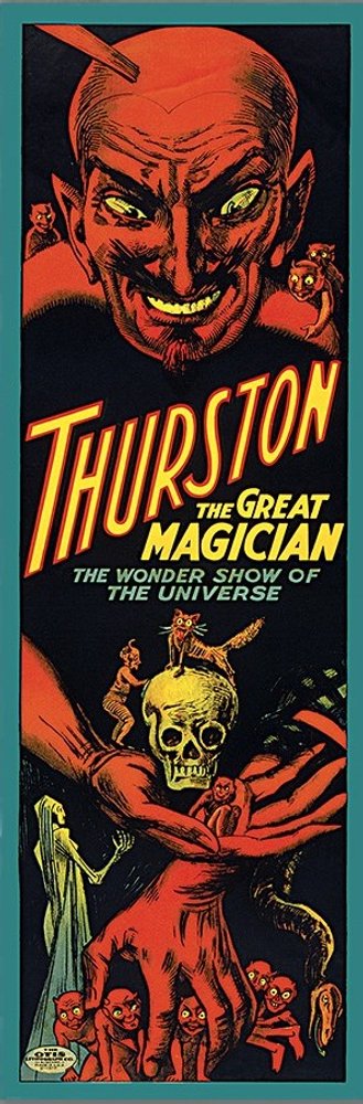 24" X 72" Thurston The Great Wonder Show Vintage Magic Poster Wall Art HomeRoots