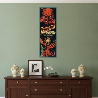 24" X 72" Thurston The Great Wonder Show Vintage Magic Poster Wall Art HomeRoots