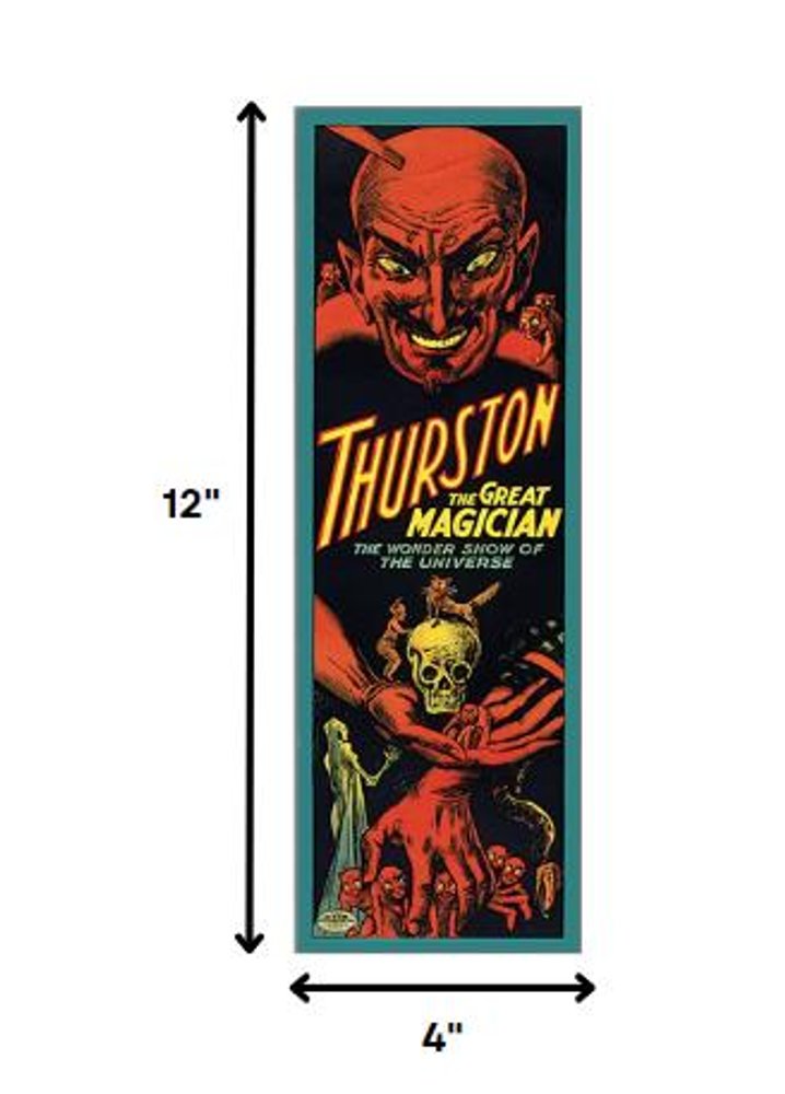 24" X 72" Thurston The Great Wonder Show Vintage Magic Poster Wall Art HomeRoots
