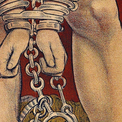 36" X 54" Houdini In Handcuffs Vintage Magic Poster Wall Art HomeRoots