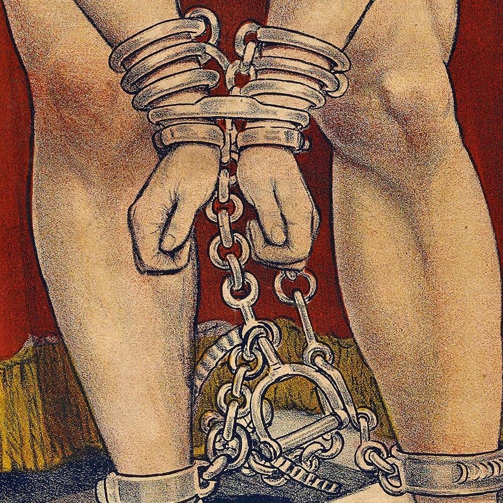 36" X 54" Houdini In Handcuffs Vintage Magic Poster Wall Art — view 5