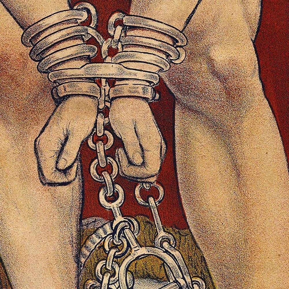 36" X 54" Houdini In Handcuffs Vintage Magic Poster Wall Art — view 4