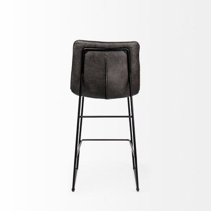 29" Black Iron Counter Height Bar Chair HomeRoots