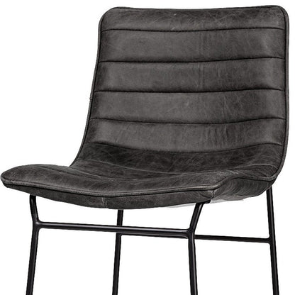 29" Black Iron Counter Height Bar Chair HomeRoots