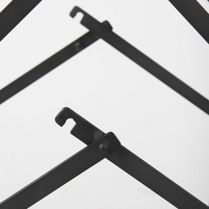 30" Brown And Black Leather And Metal Bar Chair HomeRoots