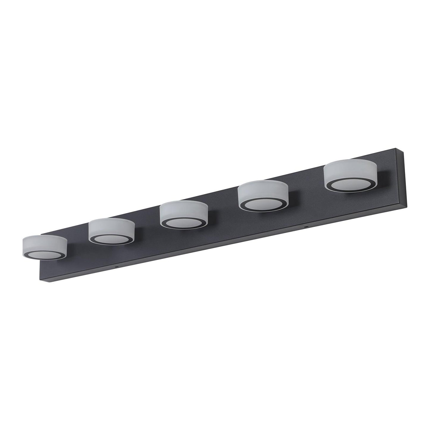 LED Modern Black 5-Light Vanity Lights Fixtures Over Mirror Bath Wall Lighting - FurniFindUSA