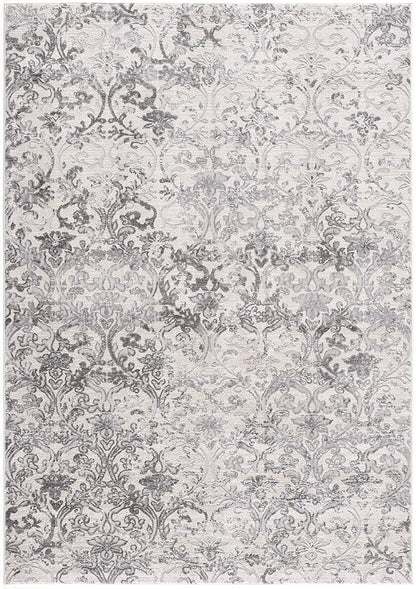 5' X 8' Cream Toile Power Loom Area Rug