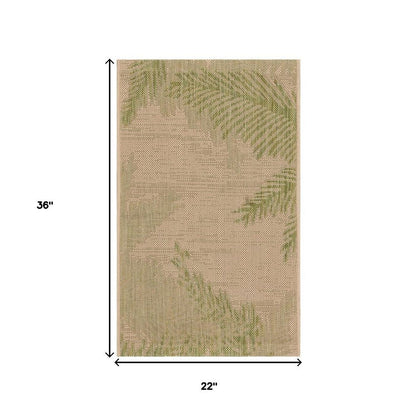2' X 3' Beige Indoor Outdoor Area Rug HomeRoots
