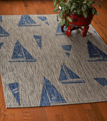 2' X 3' Gray Indoor Outdoor Area Rug - FurniFindUSA