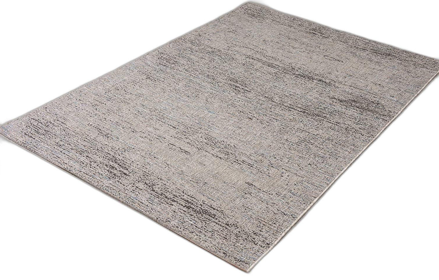 3’ X 5’ Blue And Gray Distressed Area Rug