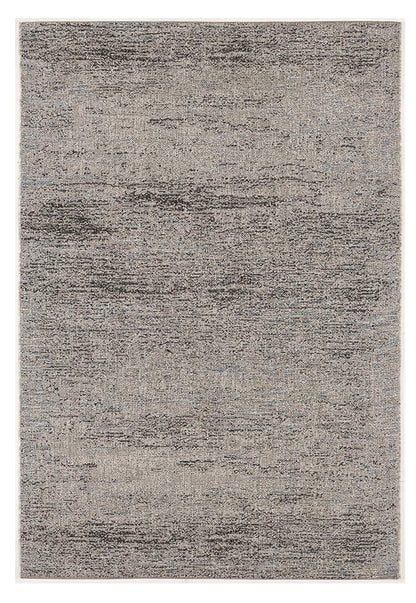 3' X 5' Blue And Gray Distressed Area Rug