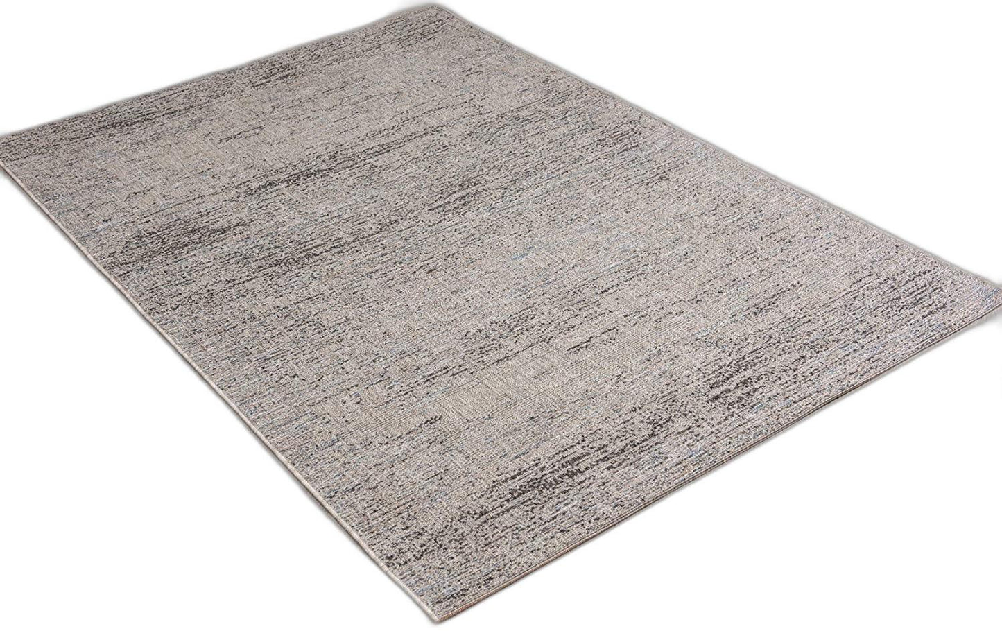 3’ X 5’ Blue And Gray Distressed Area Rug