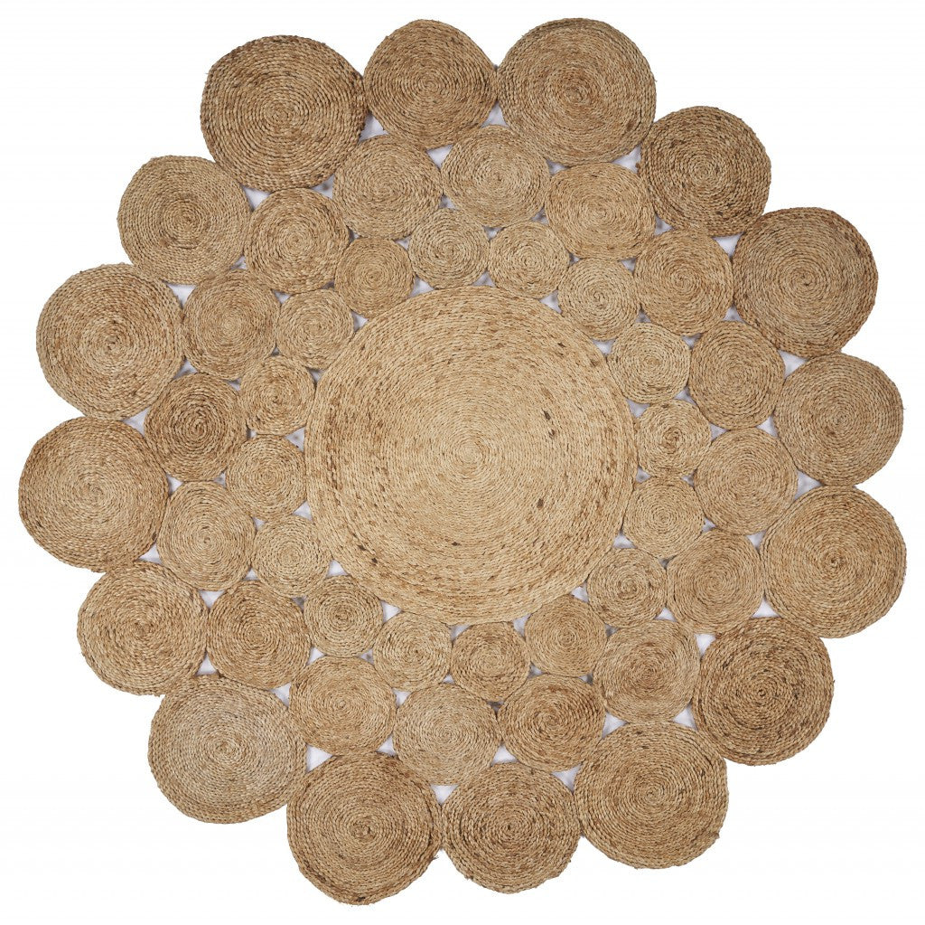 Orbital Natural Jute Area Rug