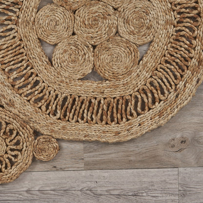 Floral Fantasy Natural Jute Area Rug