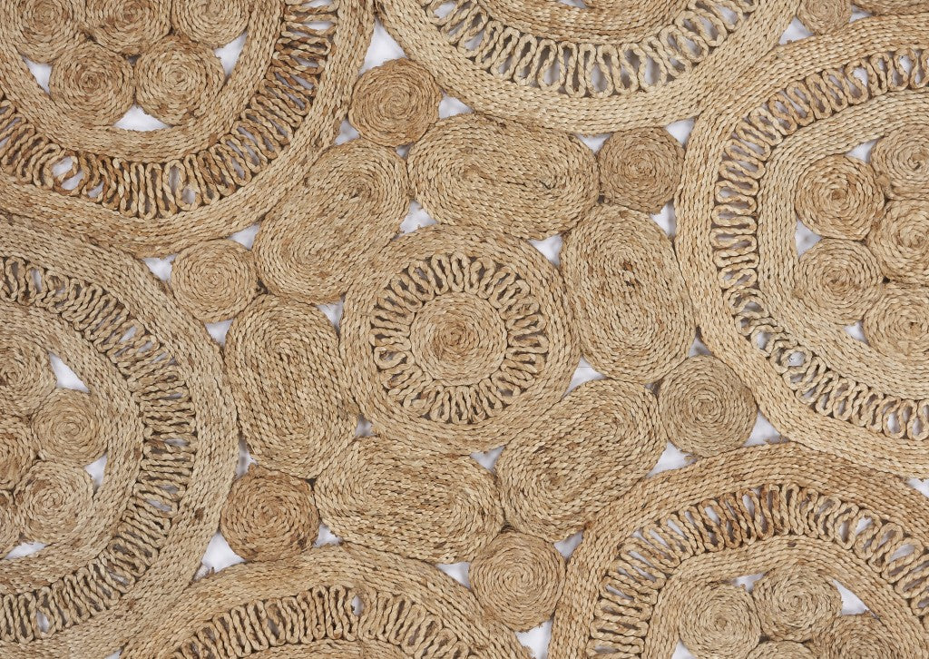 Floral Fantasy Natural Jute Area Rug