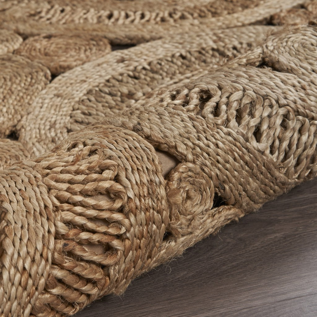 Floral Fantasy Natural Jute Area Rug