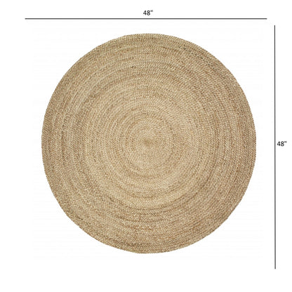 Gray Toned Natural Jute Area Rug