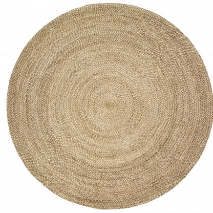 Gray Toned Natural Jute Area Rug