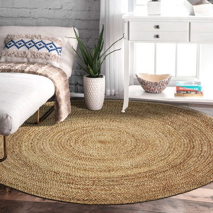 Gray Toned Natural Jute Area Rug