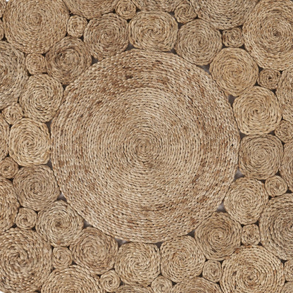 Dazzling Concentric Natural Boutique Jute Rug