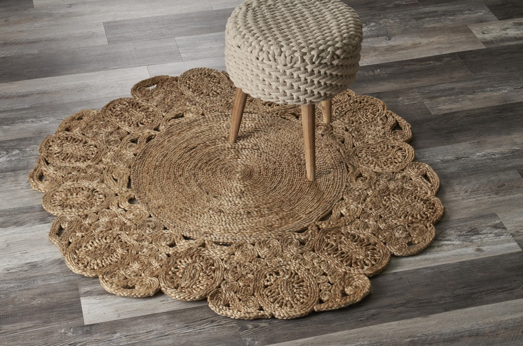 Natural Bloom Boutique Jute Rug