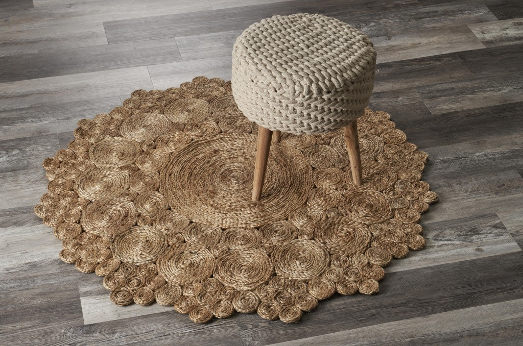 Bursting Medallion Boutique Jute Rug