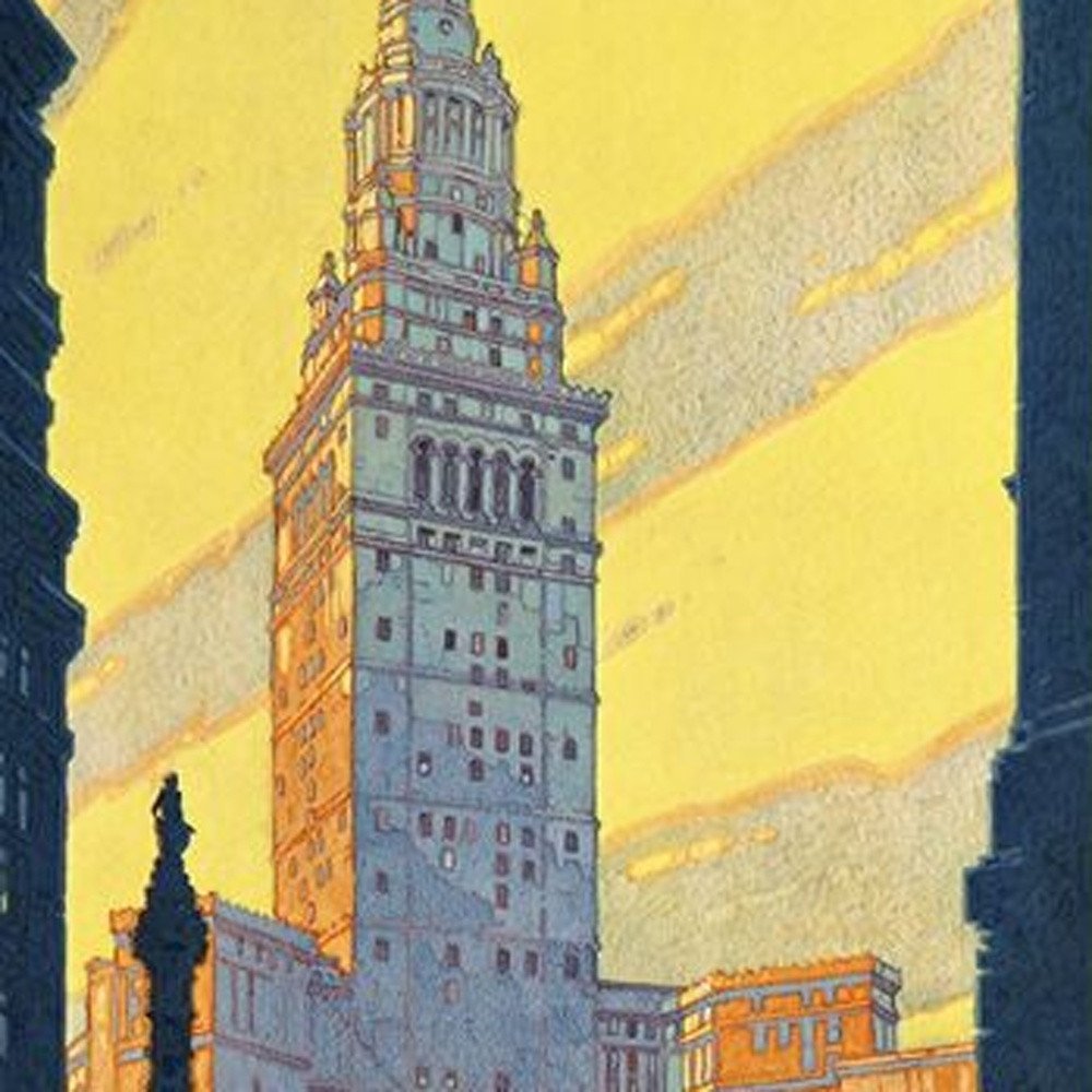Cleveland Union Terminal Vintage Travel Unframed Print Wall Art HomeRoots