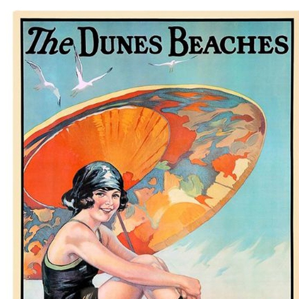 Dunes Beaches Vintage Travel Unframed Print Wall Art — view 11